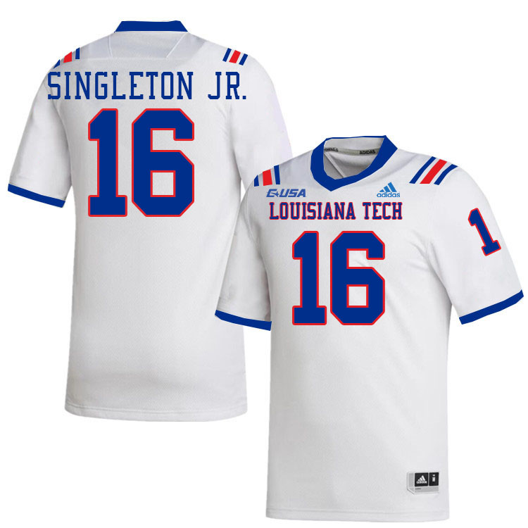 Marques Singleton Jr. Louisiana Tech Jersey,LA Tech Bulldogs Football Jerseys,Uniforms,Gears-White